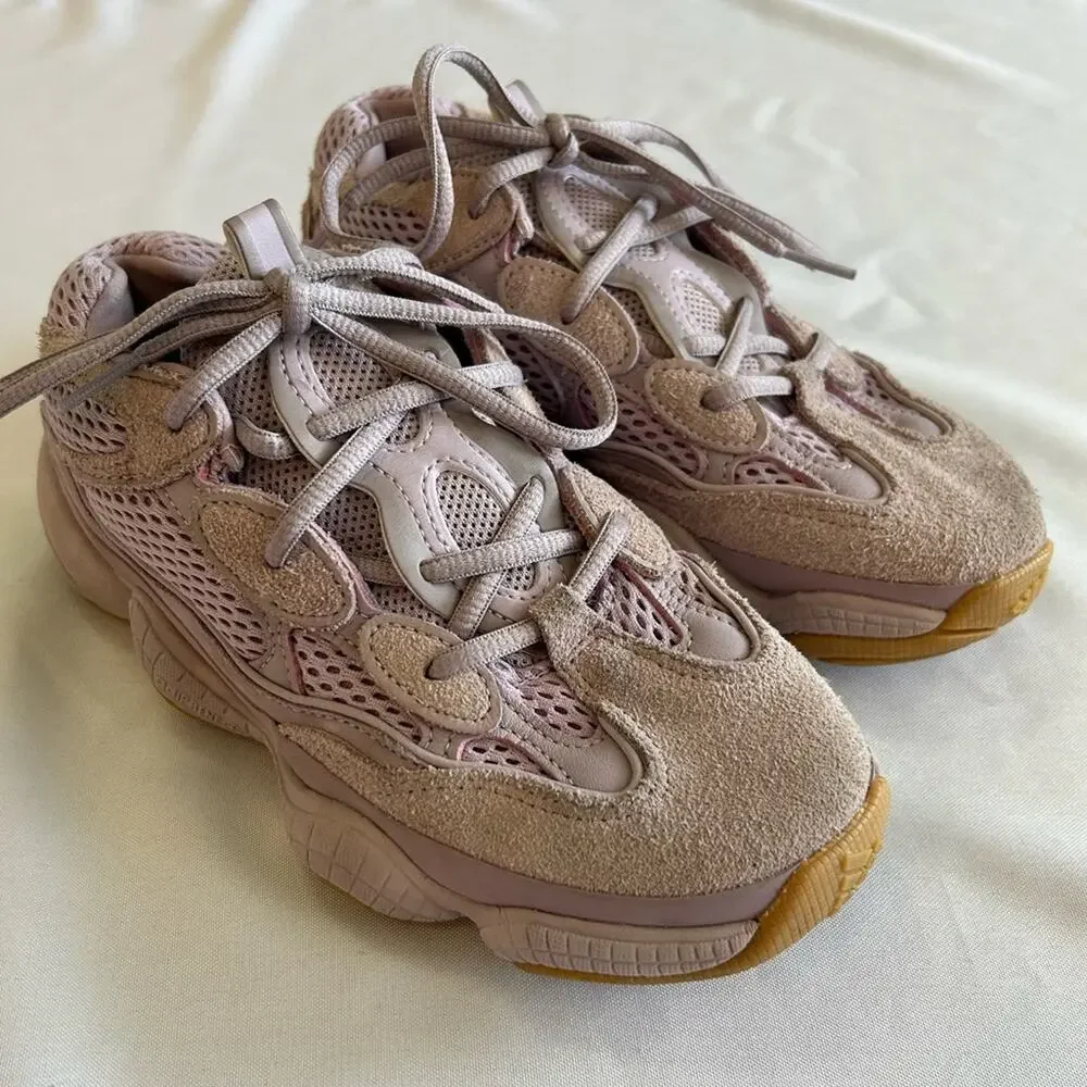 Adidas Yeezy 500 Soft Vision Sneakers Purple Boys Size 4